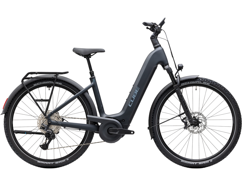 Cube Nuride Hybrid EXC 800 Easy Entry Electric Hybrid Bike 2027 in Coal Chrome