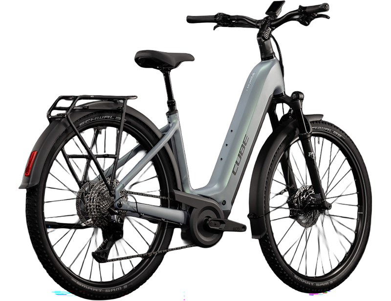 Cube Nuride Hybrid EXC 800 Easy Entry Electric Hybrid Bike 2027 in Seagrey/Black-2