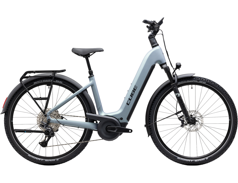 Cube Nuride Hybrid EXC 800 Easy Entry Electric Hybrid Bike 2027 in Seagrey/Black