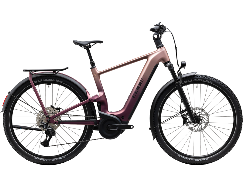 Cube Nuride Hybrid ONE11 HPC SLX 800 Electric Hybrid Bike 2027 in Mauve/Black