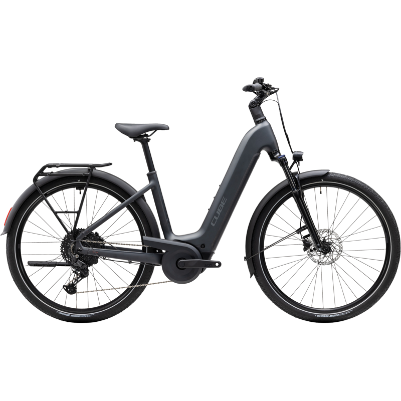 Balfes Bikes Cube Touring Hybrid ONE 600 Easy Entry Electric Hybrid Bike 2027 in Grey Coolgrey | Free postage over £30, £10 off first order, price match & 0% finance.