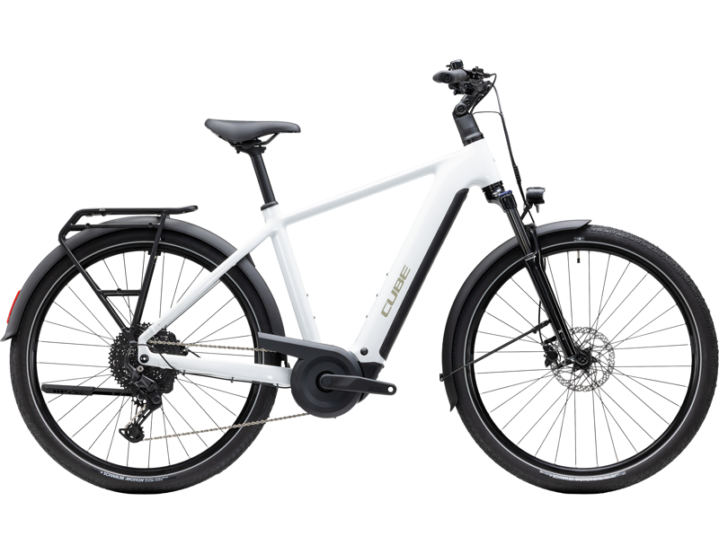 Cube Touring Hybrid ONE 600 Electric Hybrid Bike 2027 in Metallicwhite/Chrome