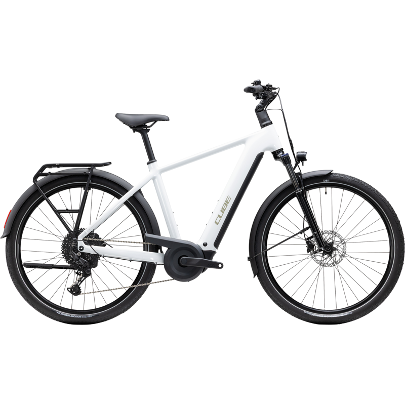 Balfes Bikes Cube Touring Hybrid ONE 600 Electric Hybrid Bike 2027 in Metallicwhite/Chrome | Free postage over £30, £10 off first order, price match & 0% finance.