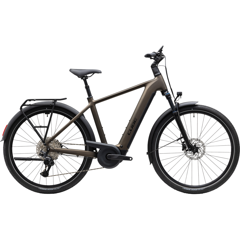Balfes Bikes Cube Touring Hybrid Pro 800 Electric Hybrid Bike 2027 in Metallicumbra Black | Free postage over £30, £10 off first order, price match & 0% finance.