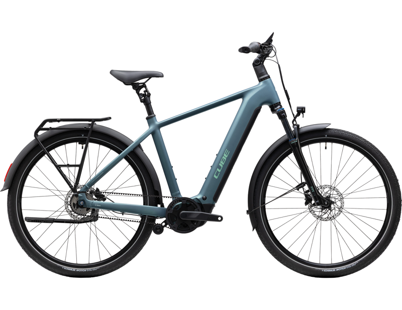 Cube Touring Hybrid Deluxe SLX 800 Electric Hybrid Bike 2027 in Greengranit Green
