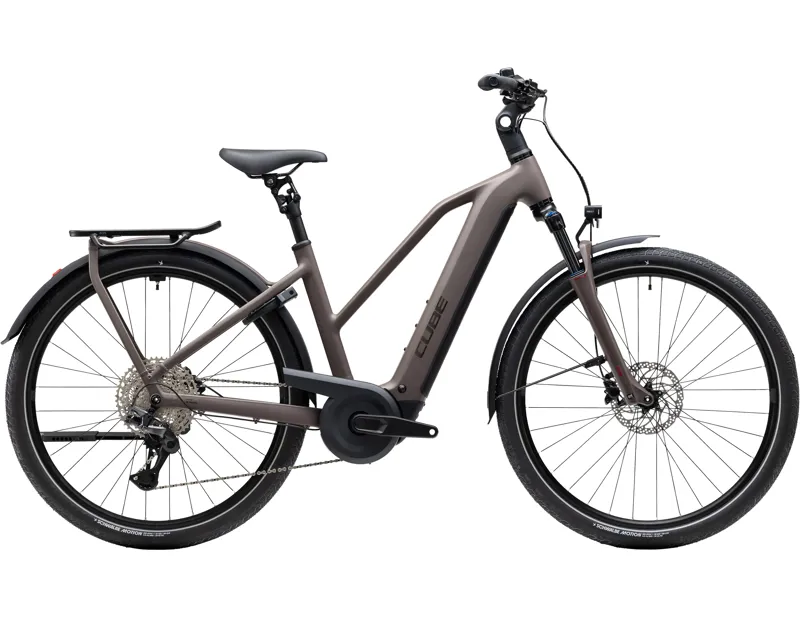 Cube Kathmandu Hybrid One 800 Electric Aluminium bike 2027 in Cedar/Chrome
