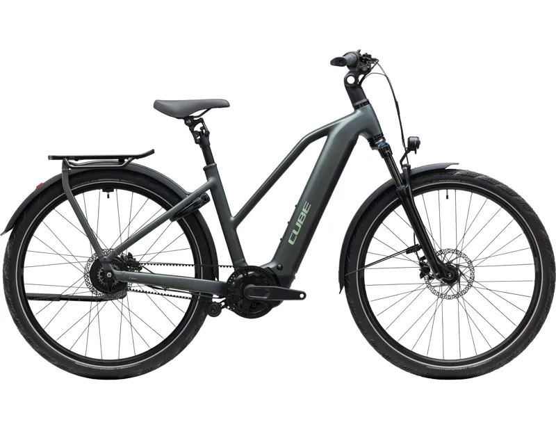 Cube Kathmandu Hybrid Deluxe Pro 800 Electric Aluminium bike 2027 in Blackforest/Chrome