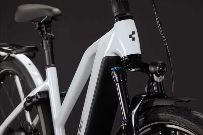 Cube Kathmandu Hybrid Deluxe Pro 800 Electric Aluminium bike 2027 in Metallicwhite/Chrome-5