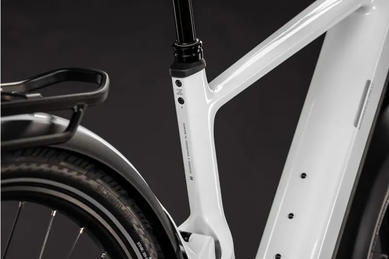 Cube Kathmandu Hybrid One11 HPC SLX 800 Electric Carbon bike 2027 in Metallicwhite/Prizm-13
