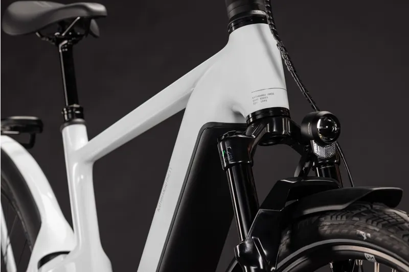 Cube Kathmandu Hybrid One11 HPC SLX 800 Electric Carbon bike 2027 in Metallicwhite/Prizm-12