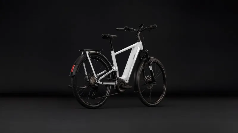 Cube Kathmandu Hybrid One11 HPC SLX 800 Electric Carbon bike 2027 in Metallicwhite/Prizm-4