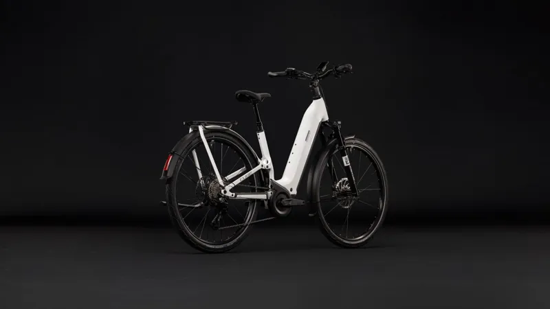 Cube Kathmandu Hybrid One11 HPC SLX 800 Electric Carbon bike 2027 in Metallicwhite/Prizm-4