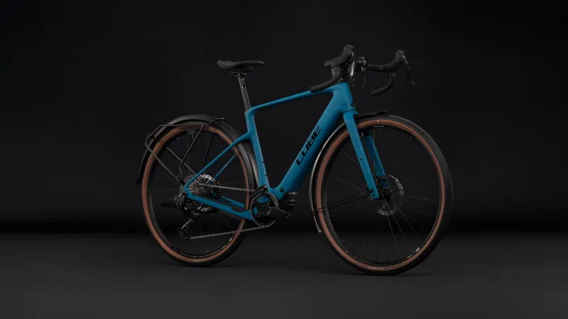 Cube Nuroad Hybrid C:62 EXC 400X FE Electric Carbon Gravel Bike 2027 in Tropicalteal/Black-1