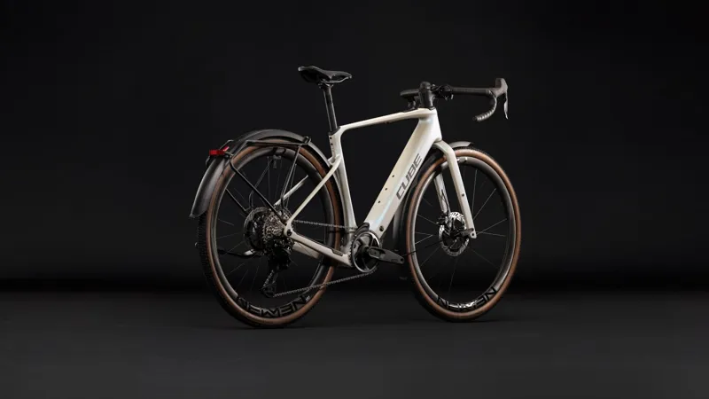 Cube Nuroad Hybrid C:62 SLX 400X FE Electric Carbon Gravel Bike 2027 in Glintsand/Black-4