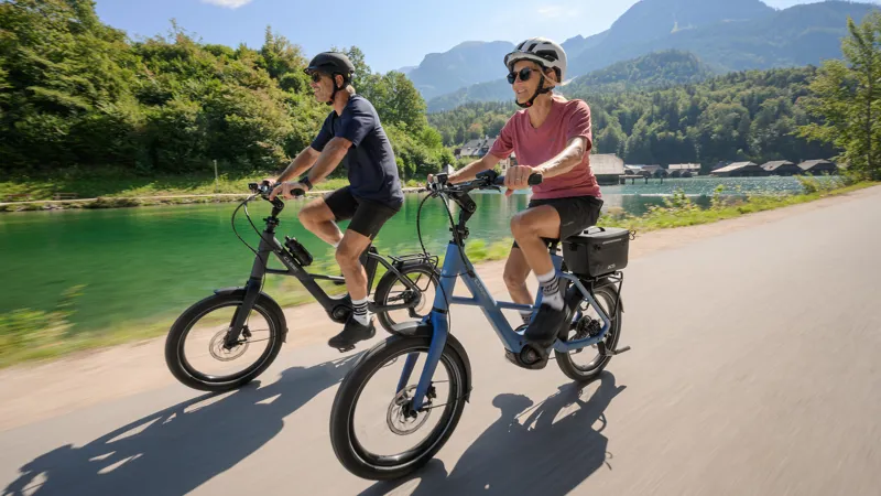 Cube Compact Hybrid 540 Electric 2027 Hybrid bike in Thistleblue/Blue-11