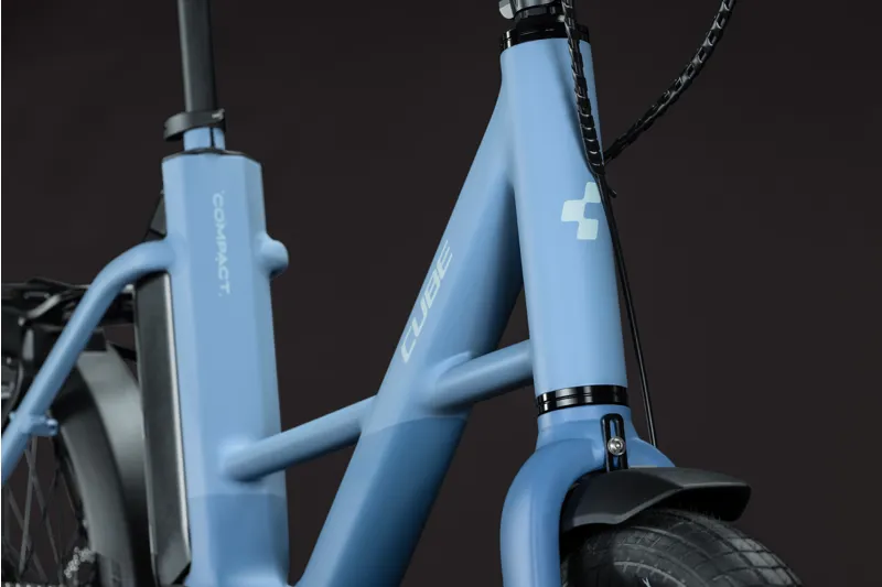 Cube Compact Hybrid 540 Electric 2027 Hybrid bike in Thistleblue/Blue-8