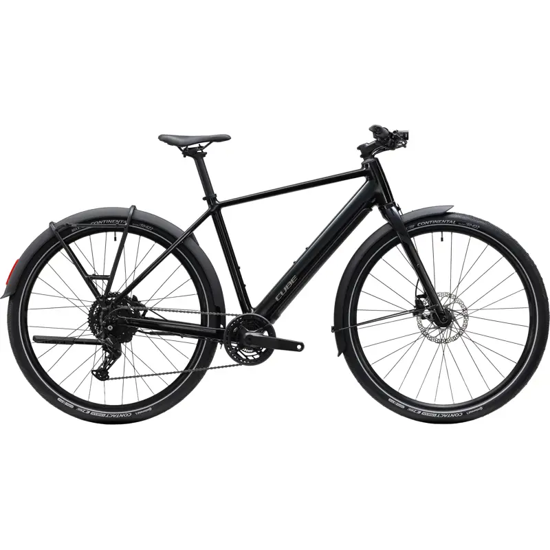 Balfes Bikes Cube Editor Hybrid One 360 FE Electric Aluminium bike 2027 in Black/Irongrey | Free postage over £30, £10 off first order, price match & 0% finance.