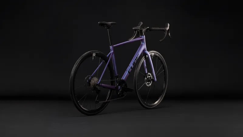 Cube Attain SLX Carbon Road bike 2027 in Blueiris/Black-4