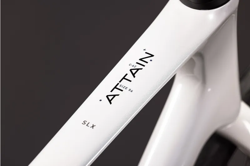 Cube Attain C:62 SLX Carbon Road bike 2027 in Metallicwhite/Black-9