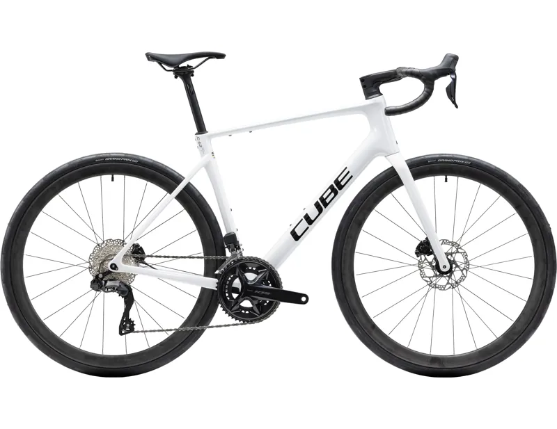 Cube Attain C:62 SLX Carbon Road bike 2027 in Metallicwhite/Black