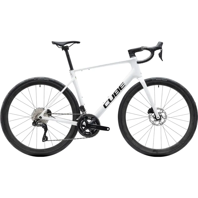 Balfes Bikes Cube Attain C:62 SLX Carbon Road bike 2027 in Metallicwhite/Black | Free postage over £30, £10 off first order, price match & 0% finance.