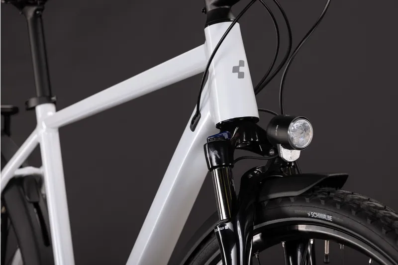 Cube Nature Pro FE Hybrid Bike 2027 in Metallicwhite/Reflex-9