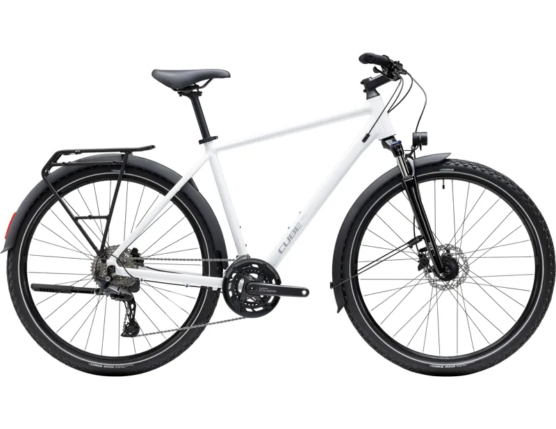 Cube Nature Pro FE Hybrid Bike 2027 in Metallicwhite/Reflex