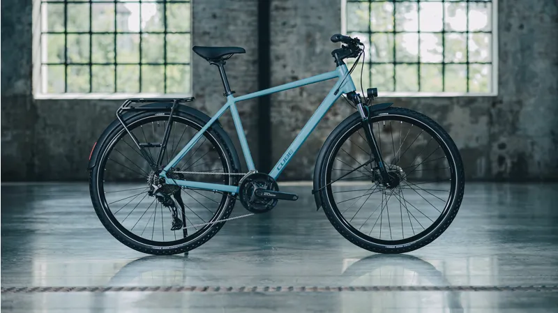 Cube Nature Pro FE Hybrid Bike 2027 in Surfblue/Blue-13