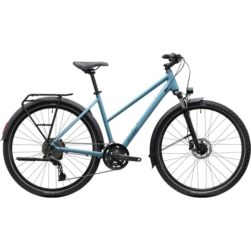 Balfes Bikes Cube Nature Pro FE Hybrid Bike 2027 in Surfblue/Blue | Free postage over £30, £10 off first order, price match & 0% finance.