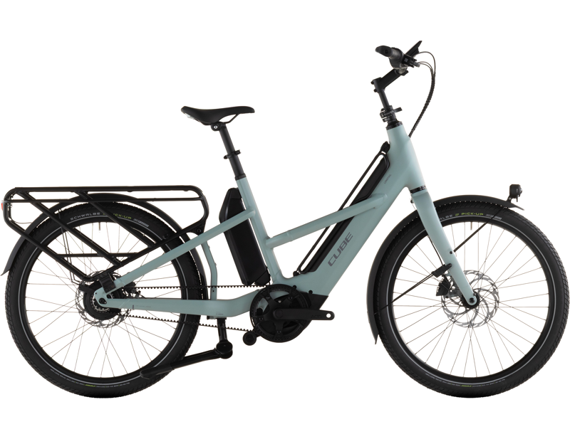 Balfes Bikes Cube Longtail Hybrid Comfort 800 Electric Cargo Bike 2026 in Haze/Reflex | Free postage over £30, £10 off first order, price match & 0% finance.