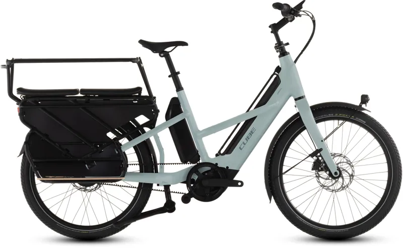 Cube Longtail Hybrid Comfort Family 800 Electric Cargo Bike 2026 Uni HAZE/REFLEX unisize