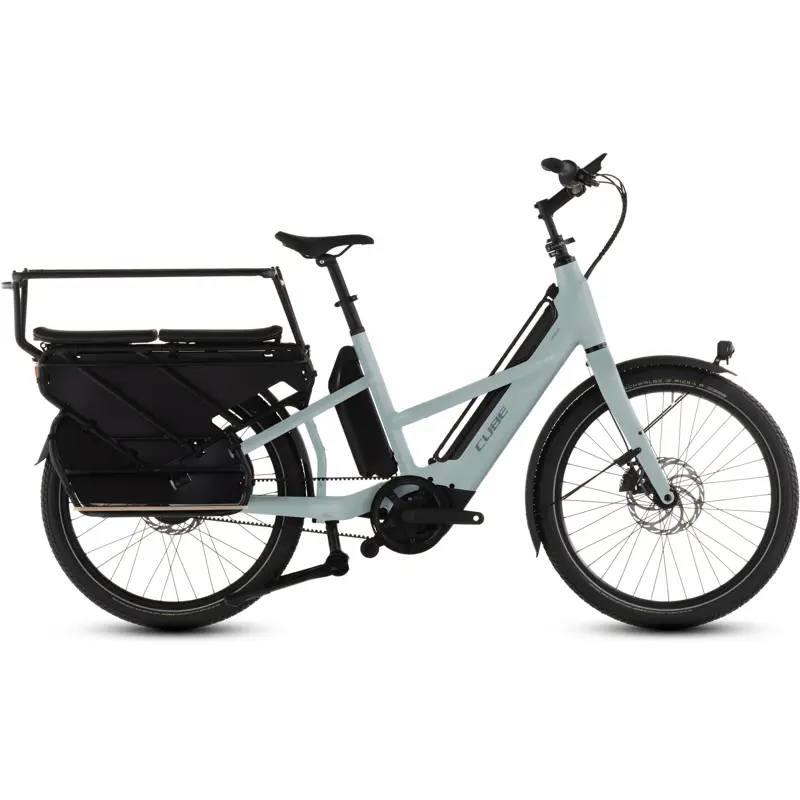 Balfes Bikes Cube Longtail Hybrid Comfort Family 800 Electric Cargo Bike 2026 Uni HAZE/REFLEX unisize | Free postage over £30, £10 off first order, price match & 0% finance.