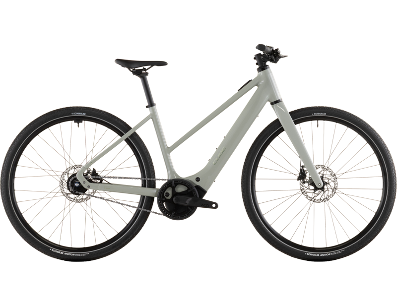 Cube Editor Hybrid Slx 400x Trapeze Electric Hybrid Bike 2026 in Reedbeige/Chrome