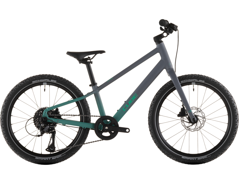 Balfes Bikes Cube Numove 200 Disc 20 Inch Kids Bike 2026 in Lavagrey/Coolgreen | Free postage over £30, £10 off first order, price match & 0% finance.