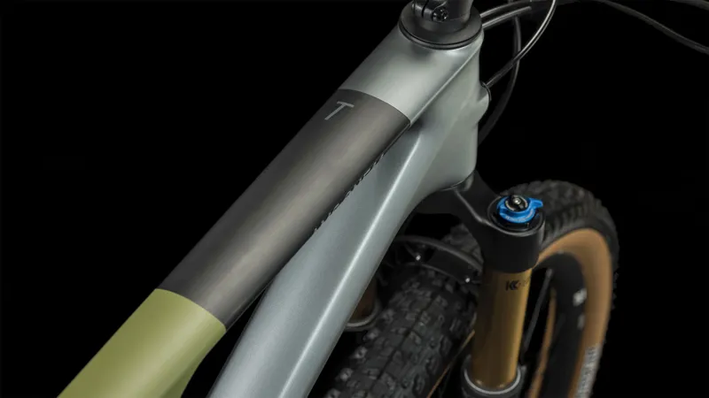 Cube AMS ONE11 C:68X TM 29 Full Suspension Mountain Bike 2025 in Flash Grey/Olive-5