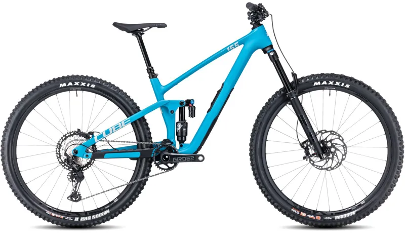 Cube Stereo ONE55 C:62 SLX 29 Full Suspension Mountain Bike 2023 in Bondiblue/Grey