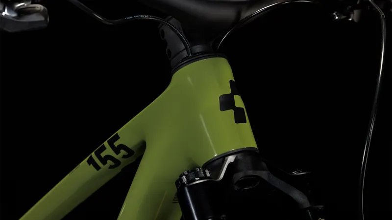 Cube Stereo ONE55 C:62 TM Full Suspension Mountain Bike 2024 in Olive Chrome-6