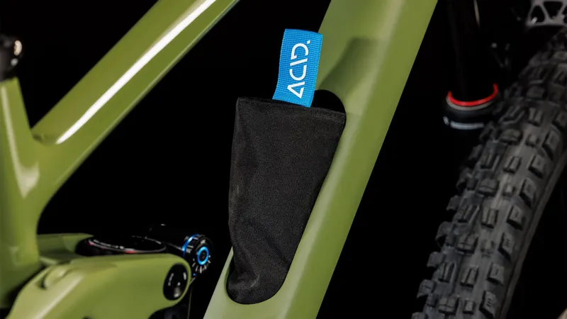 Cube Stereo ONE55 C:62 TM Full Suspension Mountain Bike 2024 in Olive Chrome-9