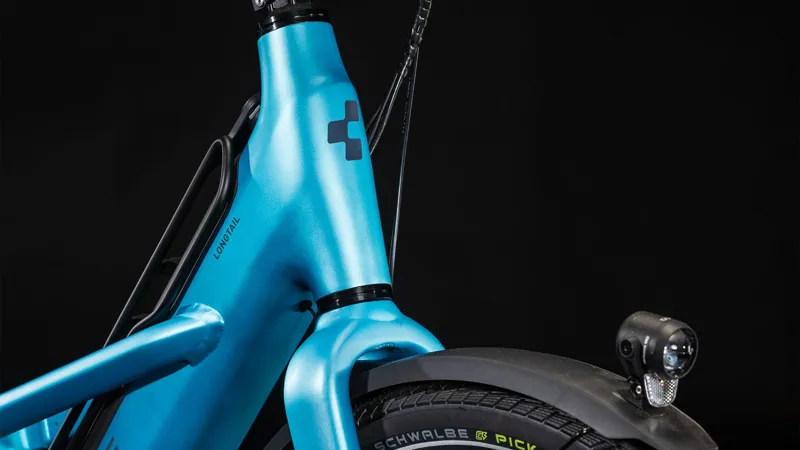 Cube Longtail Hybrid 725 Electric Cargo Bike 2024 in Blue/Reflex-1