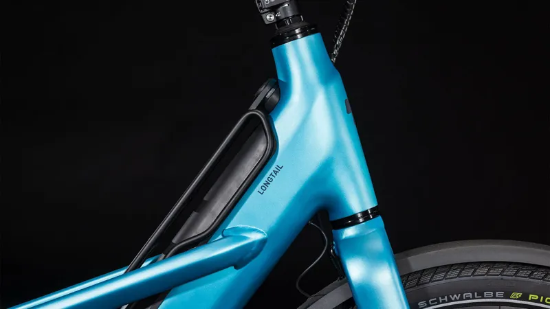 Cube Longtail Hybrid 725 Electric Cargo Bike 2024 in Blue/Reflex-4