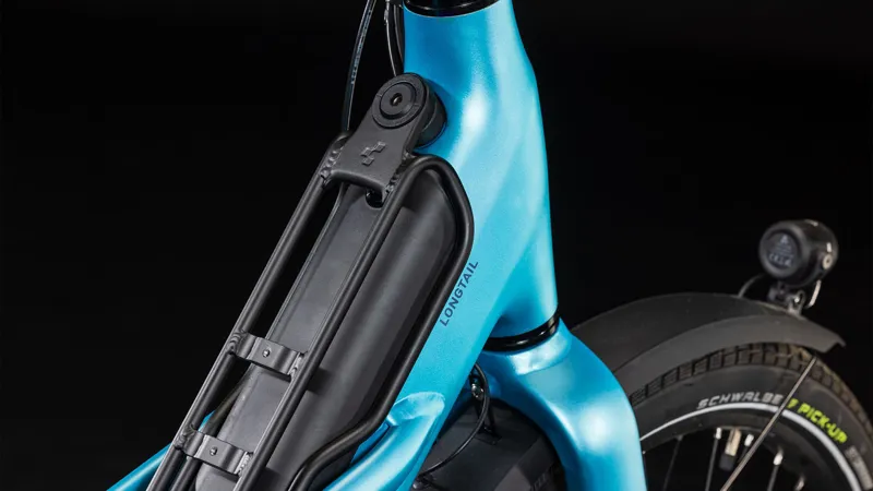 Cube Longtail Hybrid 725 Electric Cargo Bike 2024 in Blue/Reflex-6