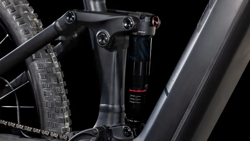 Cube Stereo Hybrid one44 Ex 800 Electric Full Suspension Mountain Bike 2025 in Blackline-5