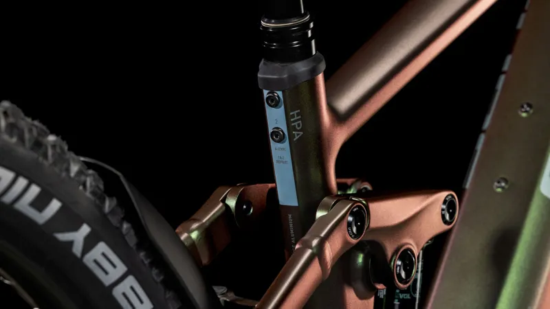 Cube Stereo Hybrid One44 EXC Electric Mountain Bike 2025 in Stellar/Shift Iris-1