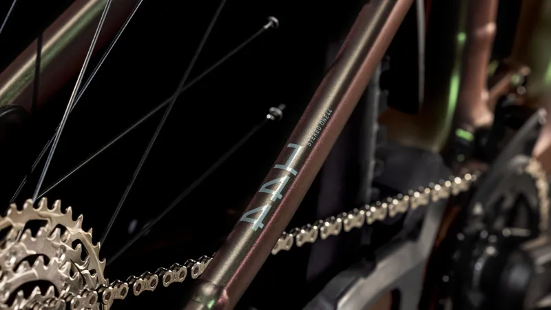 Cube Stereo Hybrid One44 EXC Electric Mountain Bike 2025 in Stellar/Shift Iris-2