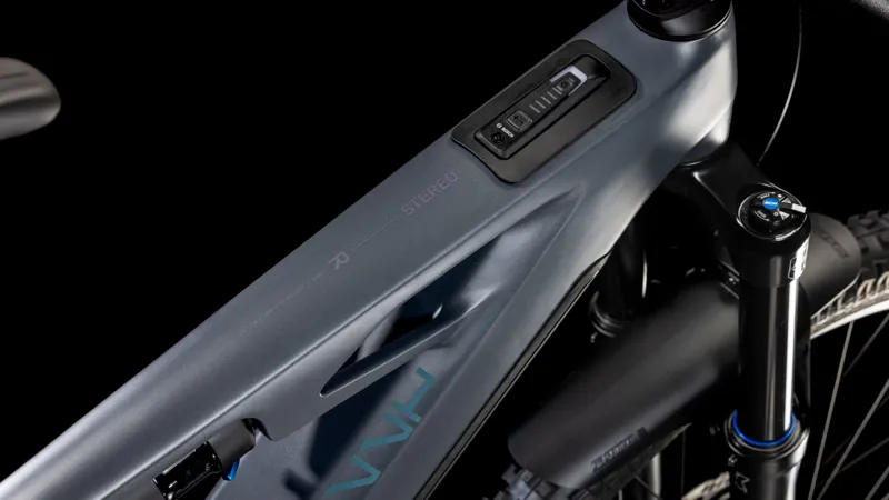 Cube Stereo Hybrid One77 HPC Race Electric Mountain Bike 2025 in Slap Grey Prism-1