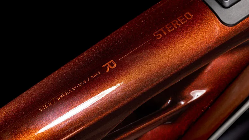 Cube Stereo Hybrid One77 HPC Race Electric Mountain Bike 2025 in Liquid Orange Orange-3