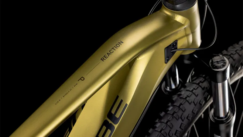 Cube Reaction Hybrid Performance 500  Electric Mountain Bike 2025 in Golden lime-1