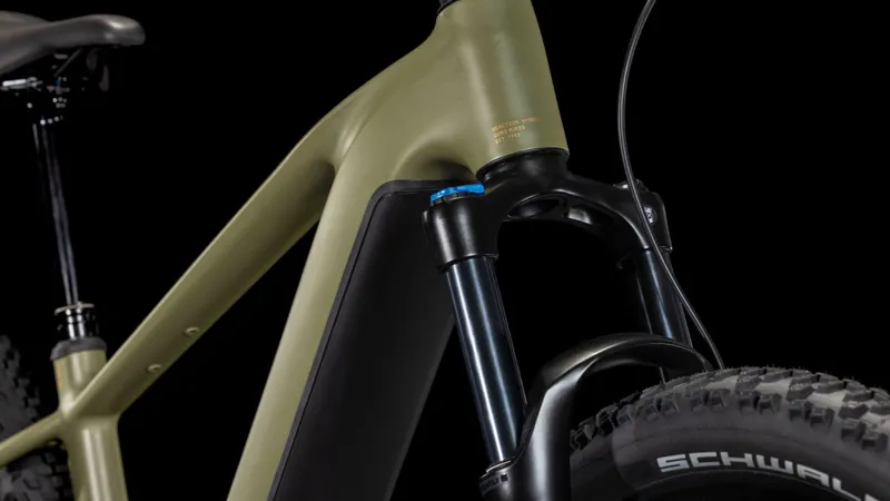 Cube Reaction Hybrid Pro 800 Electric Mountain Bike 2025 in Dustyolive/Gold-6