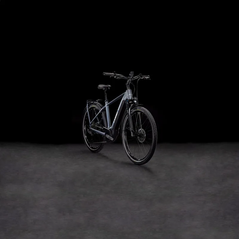 Cube Touring Hybrid Pro 625 Electric Hybrid Bike 2025 in Metallic Grey/Chrome-6