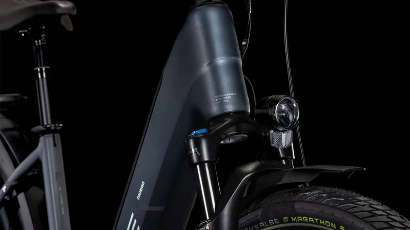 Cube Touring Easy Entry Hybrid Pro 625 Electric Hybrid Bike 2025 in Metallic Grey/Chrome-6